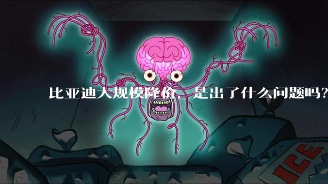 比亚迪大规模降价，是出了什么问题吗？
