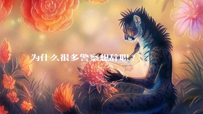 为什么很多警察想辞职?